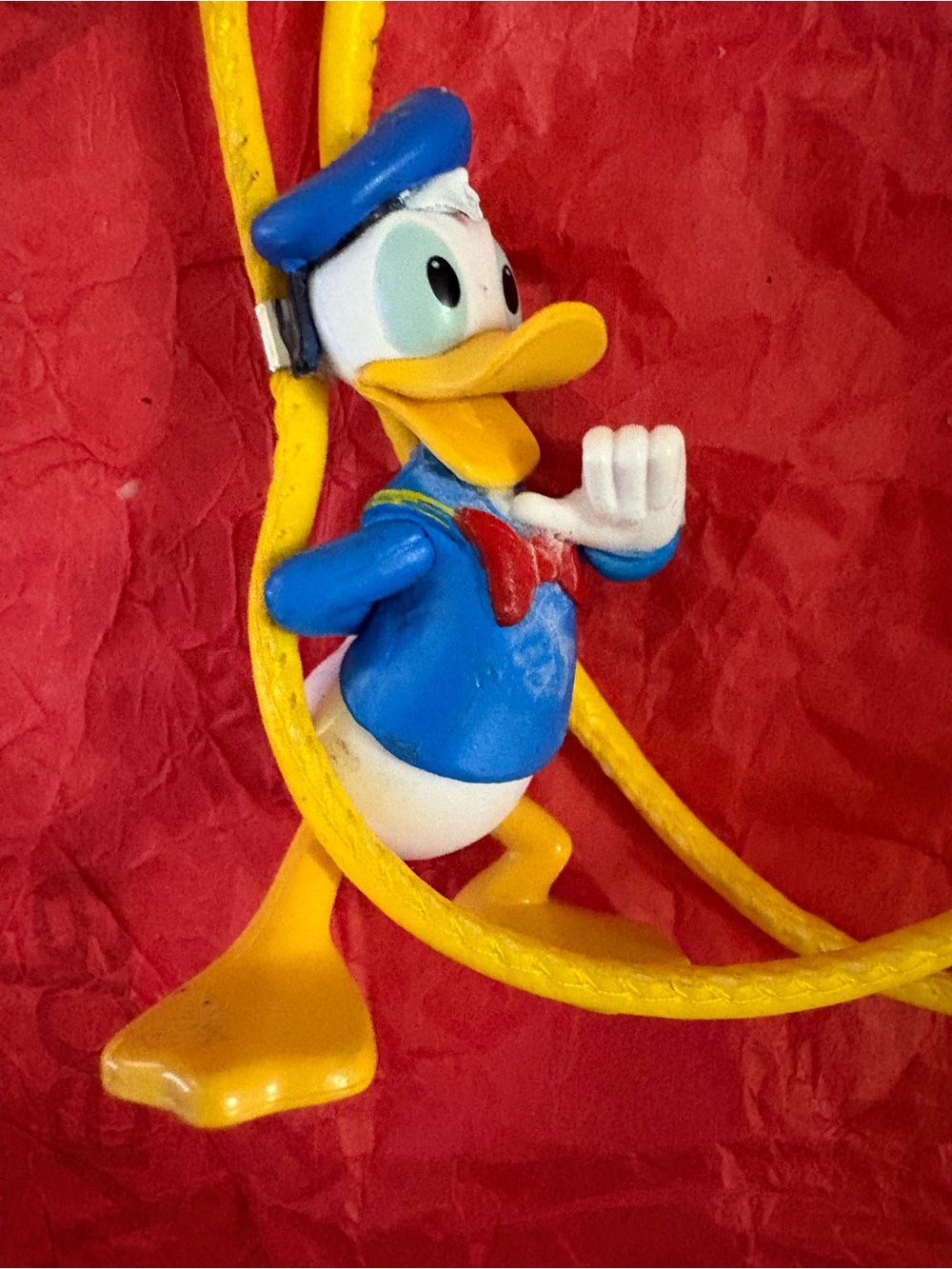 Disney Donald Duck Blue, Yellow and Red Tie Accessory